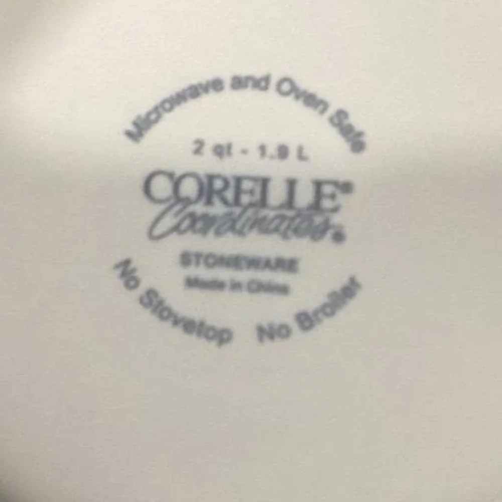 Corelle Coordinates Chutney Mixing Bowl, 2 Quart Stoneware Vintage Fruit Pattern